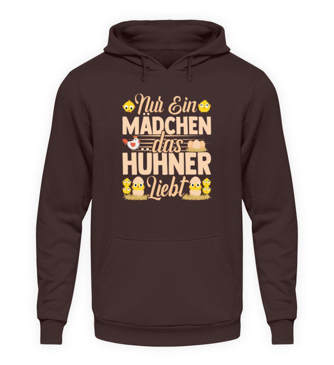 Mädchen das Hühner liebt · Unisex Kapuzenpullover Hoodie-Unisex Hoodie-Hot Chocolate-S-Agrarstarz