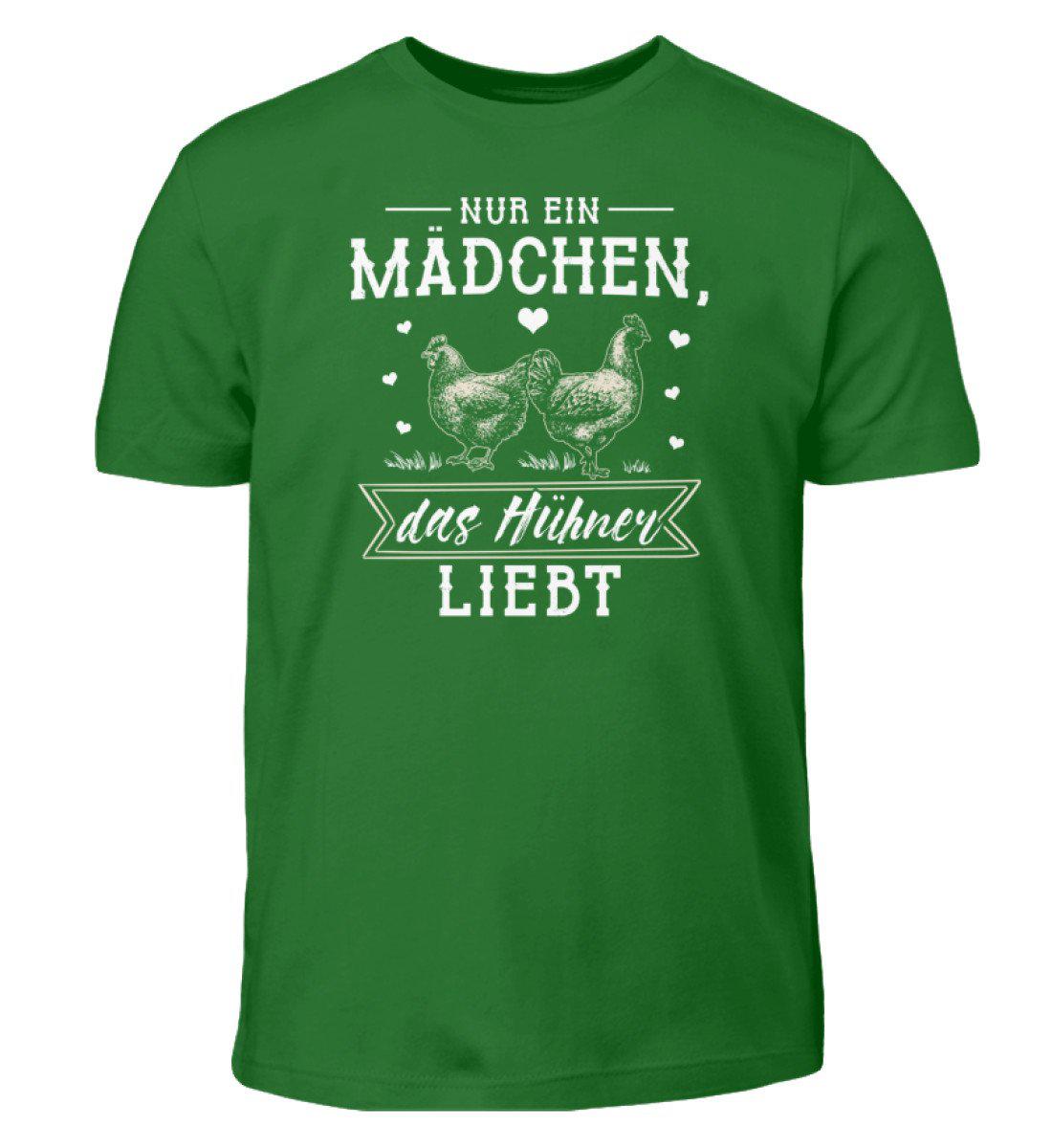 Mädchen liebt Hühner · Kinder T-Shirt-Kinder T-Shirt-Kelly Green-12/14 (152/164)-Agrarstarz