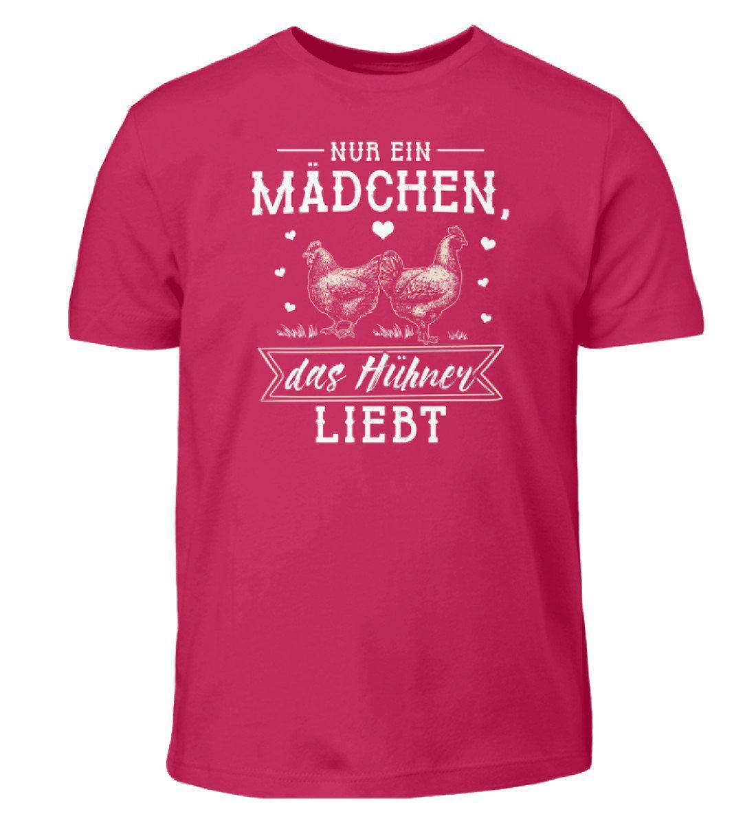 Mädchen liebt Hühner · Kinder T-Shirt-Kinder T-Shirt-Sorbet-12/14 (152/164)-Agrarstarz