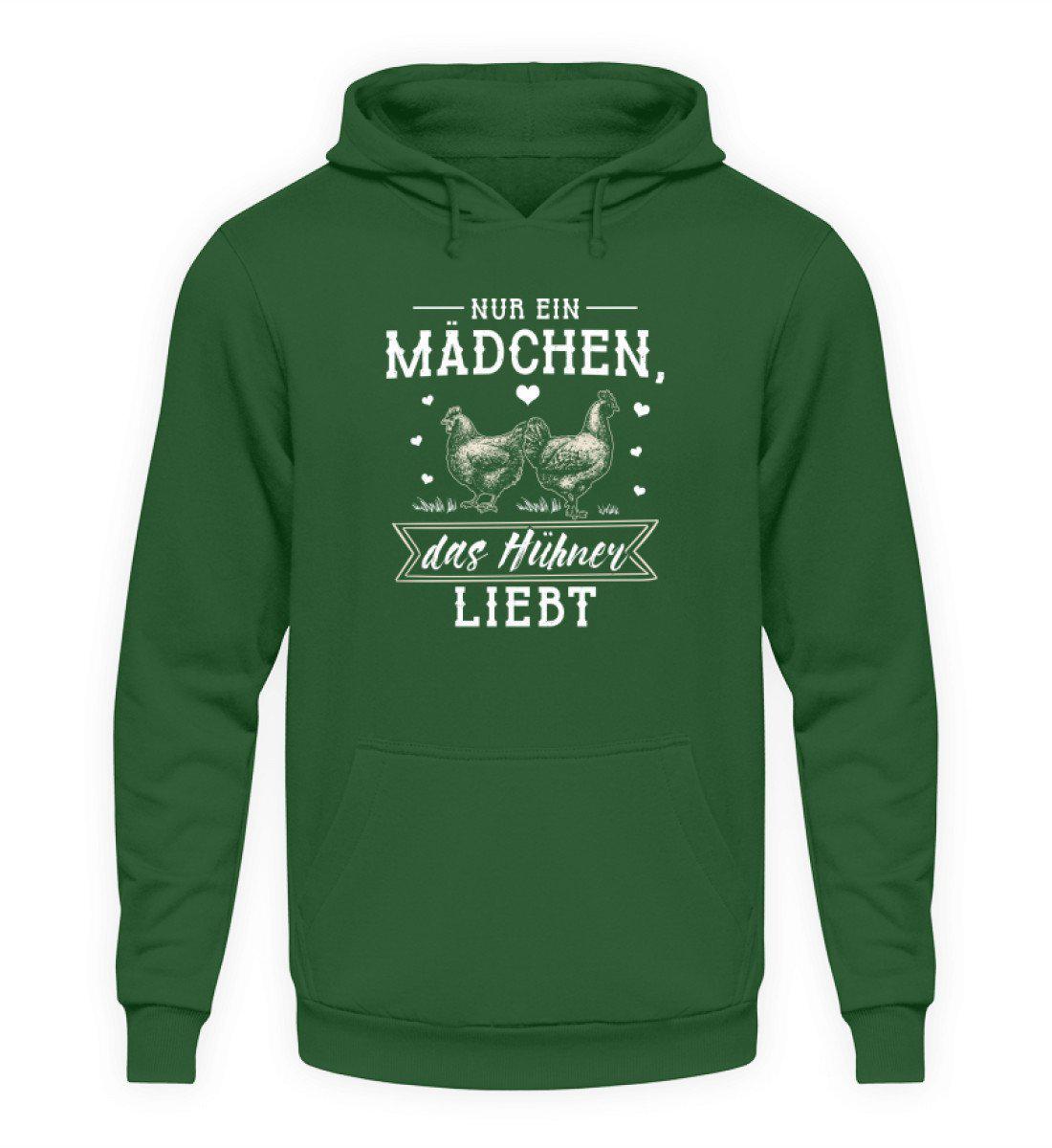 Mädchen liebt Hühner · Unisex Kapuzenpullover Hoodie-Unisex Hoodie-Bottle Green-L-Agrarstarz