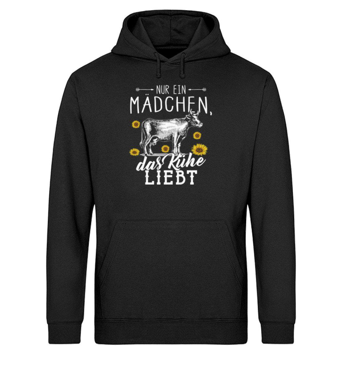 Mädchen liebt Kühe · Unisex Organic Hoodie-Drummer Hoodie ST/ST-Black-XS-Agrarstarz