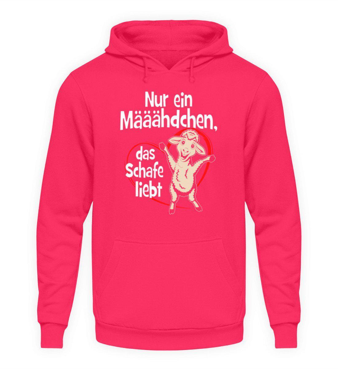 Mädchen liebt Schafe · Unisex Kapuzenpullover Hoodie-Unisex Hoodie-Hot Pink-S-Agrarstarz