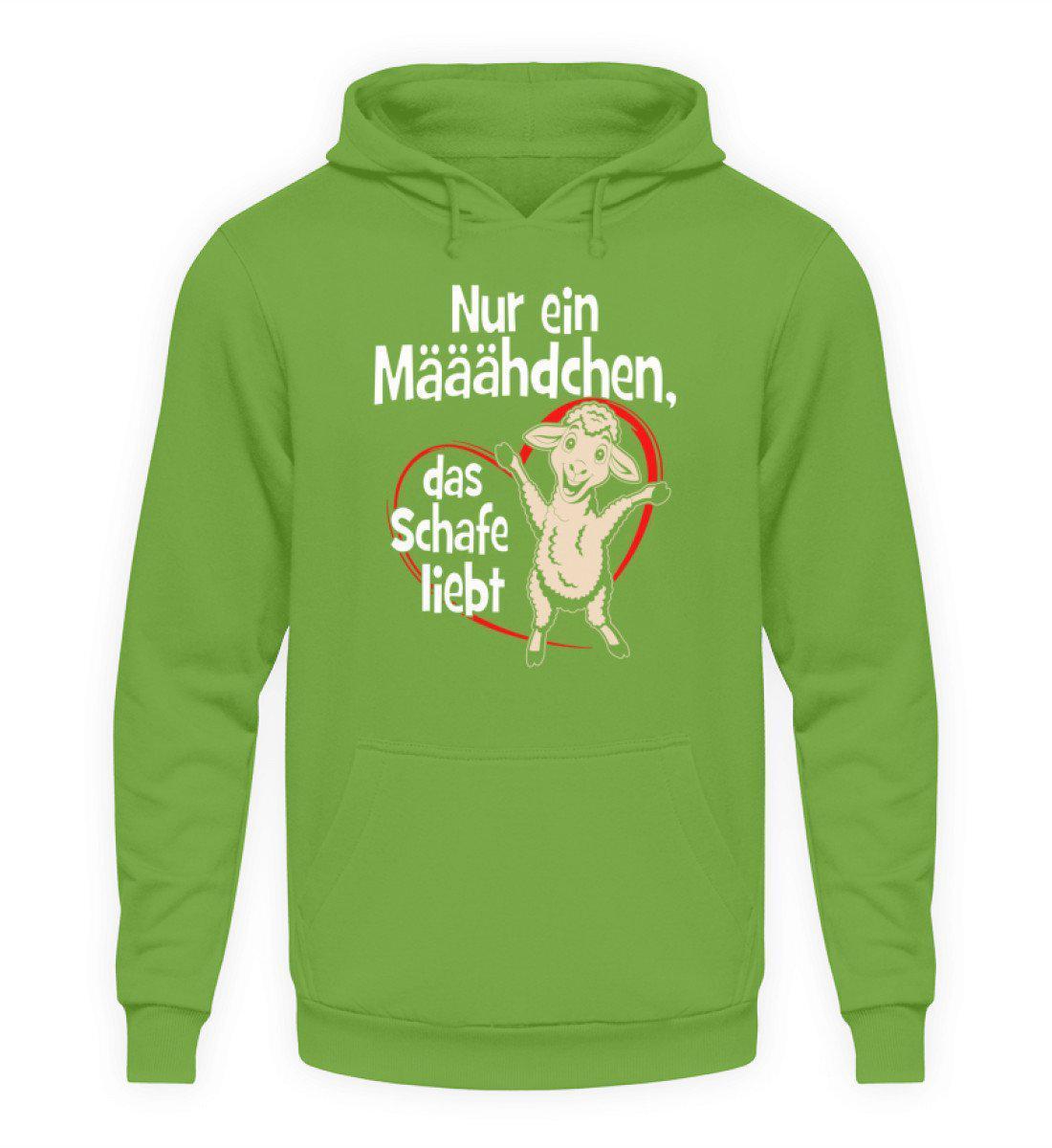 Mädchen liebt Schafe · Unisex Kapuzenpullover Hoodie-Unisex Hoodie-LimeGreen-S-Agrarstarz