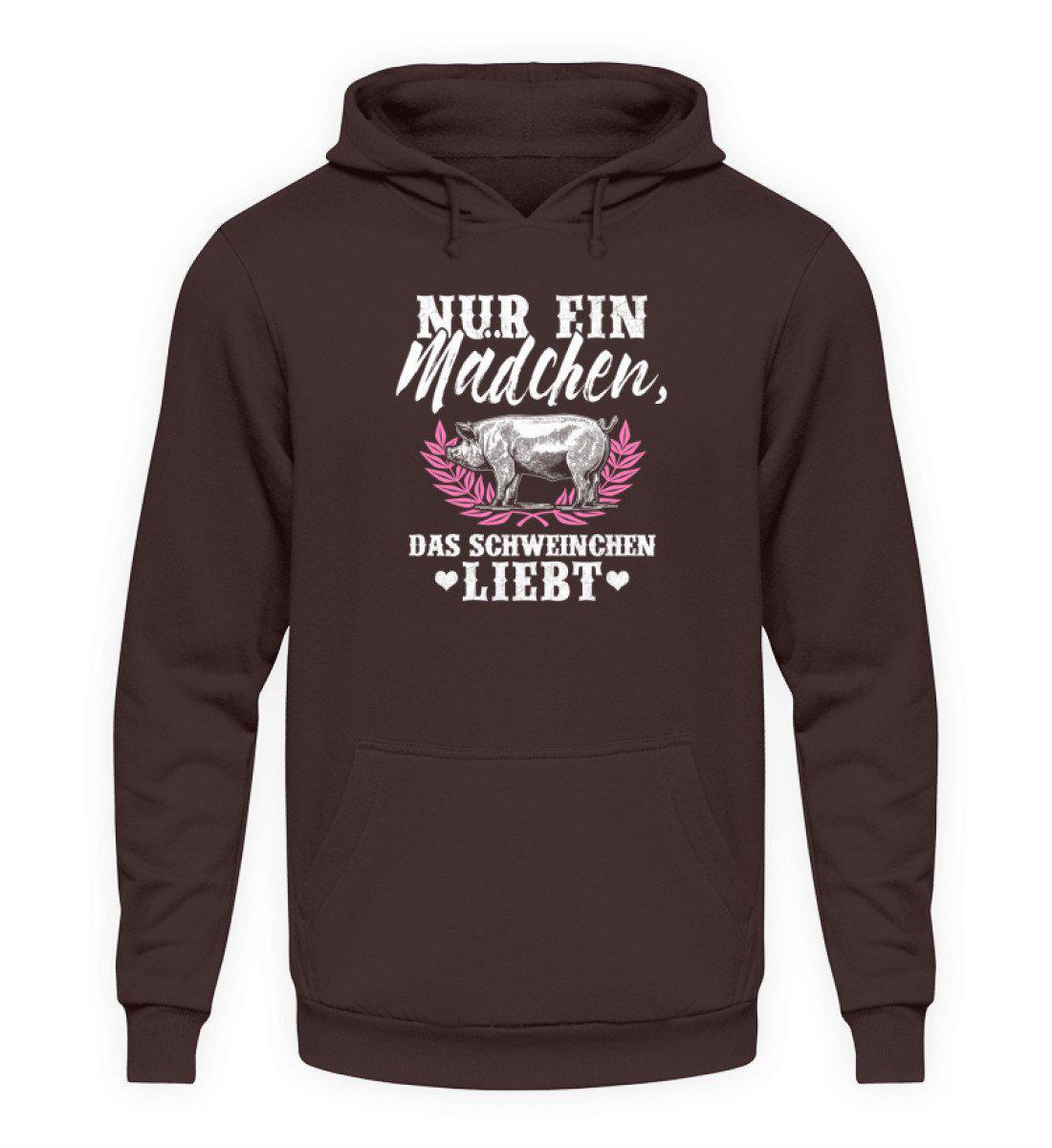 Mädchen liebt Schweinchen · Unisex Kapuzenpullover Hoodie-Unisex Hoodie-Hot Chocolate-S-Agrarstarz