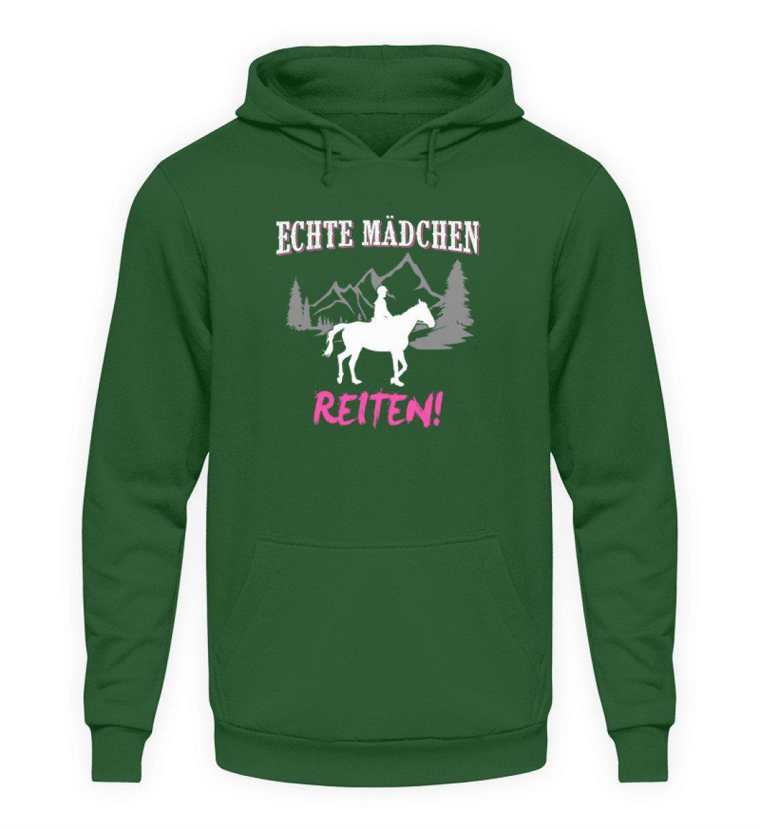 Mädchen reiten · Unisex Kapuzenpullover Hoodie-Unisex Hoodie-Bottle Green-S-Agrarstarz