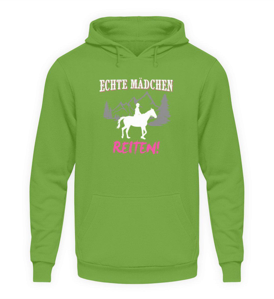 Mädchen reiten · Unisex Kapuzenpullover Hoodie-Unisex Hoodie-LimeGreen-S-Agrarstarz