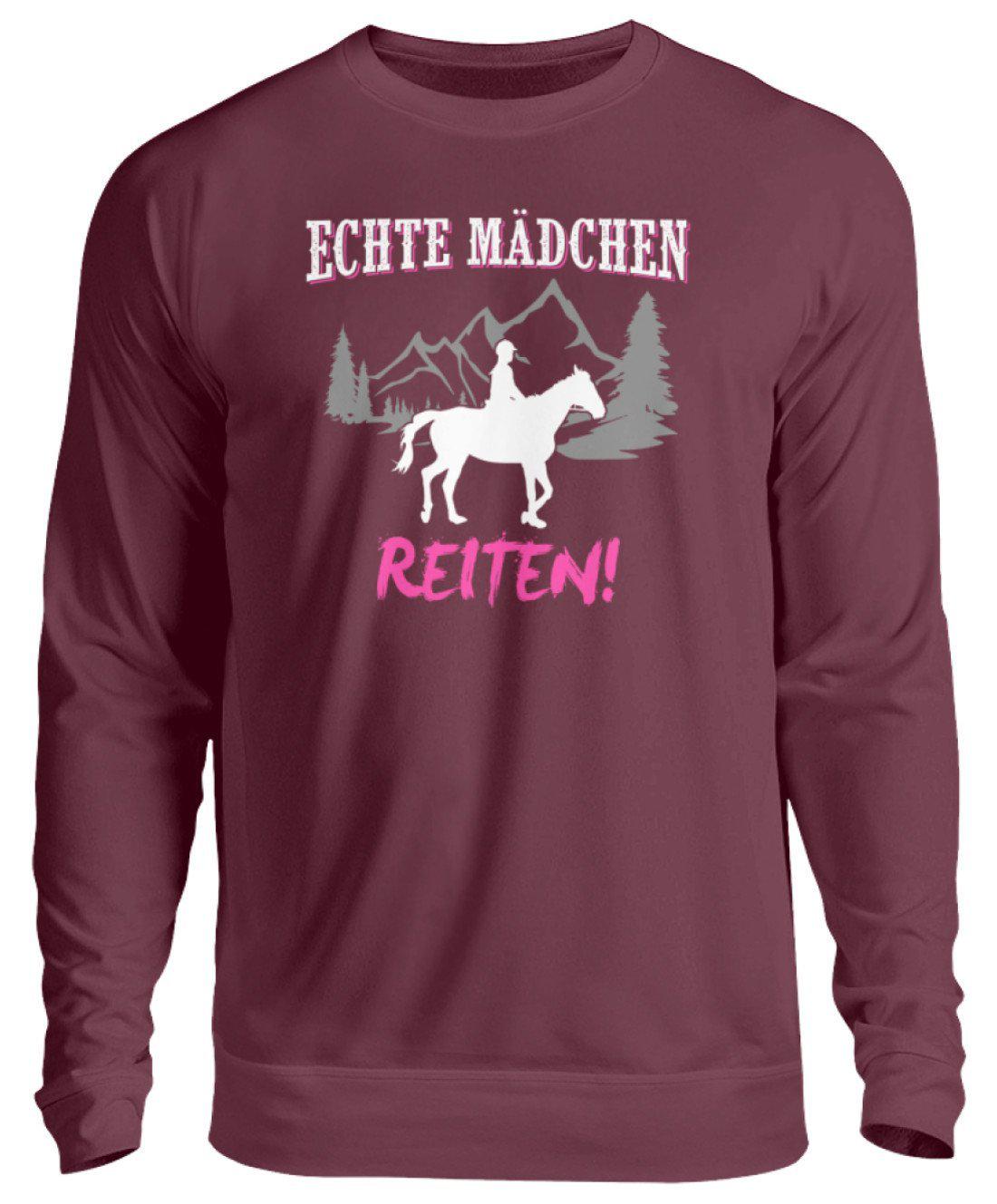 Mädchen reiten · Unisex Sweatshirt Pullover-Unisex Sweatshirt-Burgundy-S-Agrarstarz