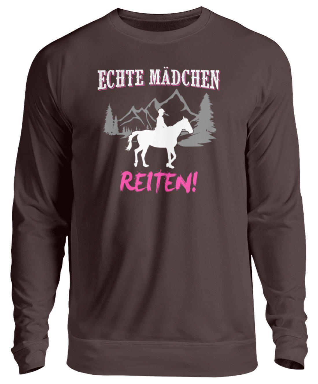 Mädchen reiten · Unisex Sweatshirt Pullover-Unisex Sweatshirt-Hot Chocolate-S-Agrarstarz