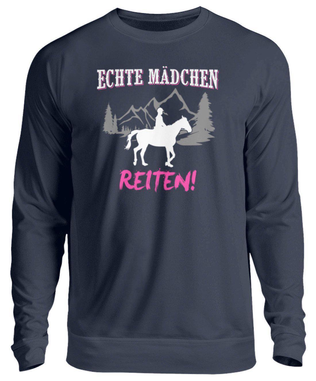 Mädchen reiten · Unisex Sweatshirt Pullover-Unisex Sweatshirt-Oxford Navy-S-Agrarstarz