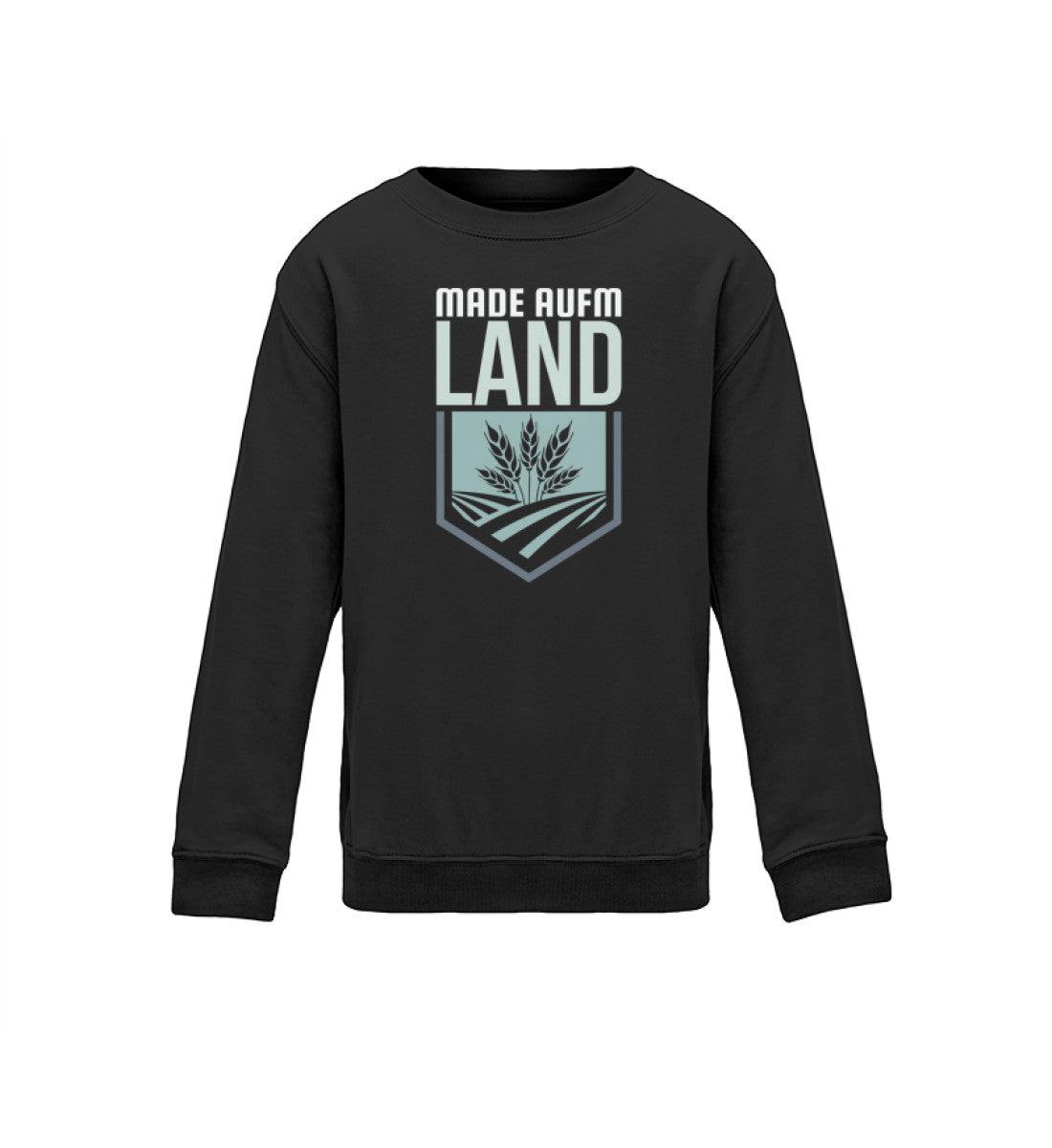 Made aufm Land · Kinder Sweatshirt-Kinder Sweatshirt-Jet Black-12/14 (152/164)-Agrarstarz