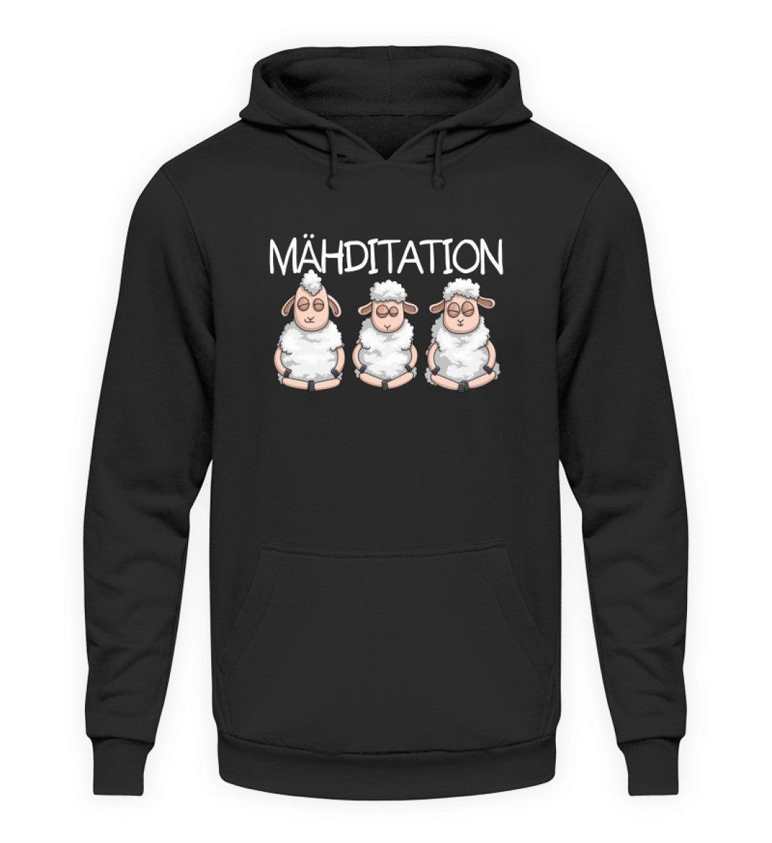 Mähditation Schafe · Unisex Kapuzenpullover Hoodie-Unisex Hoodie-Jet Black-XS-Agrarstarz