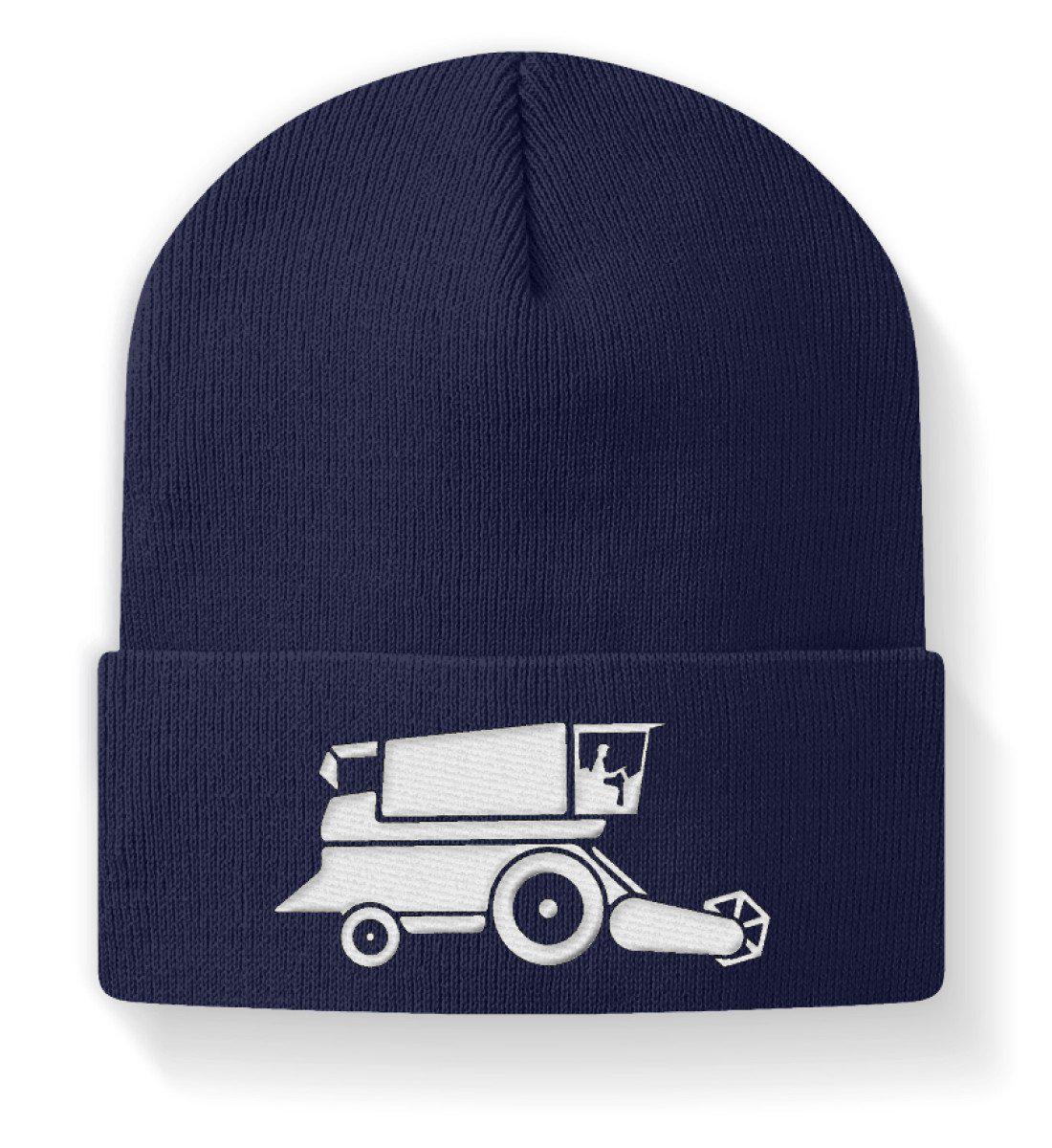 Mähdrescher · Beanie Mütze-Beanie mit Stick-Navy-M-Agrarstarz