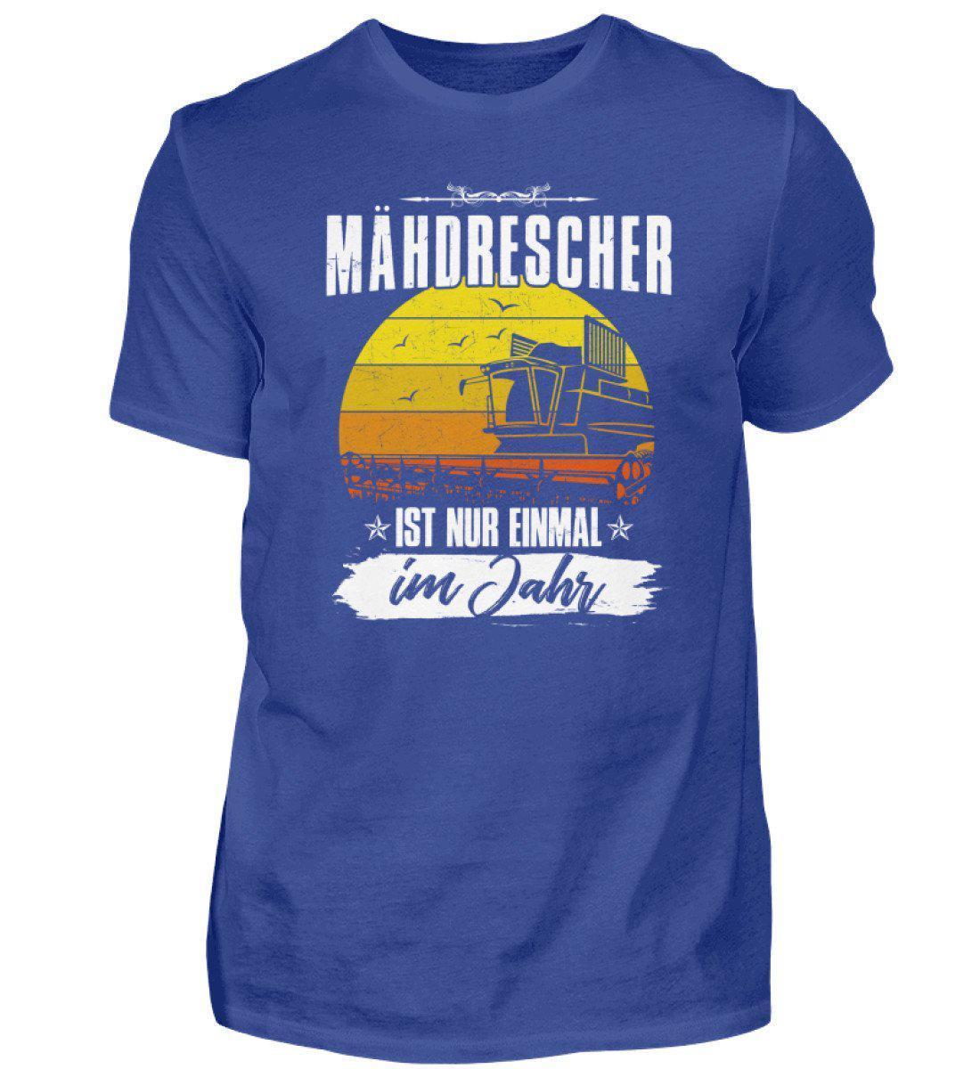 Mähdrescher einmal im Jahr · Herren T-Shirt-Herren Basic T-Shirt-Royal Blue-S-Agrarstarz