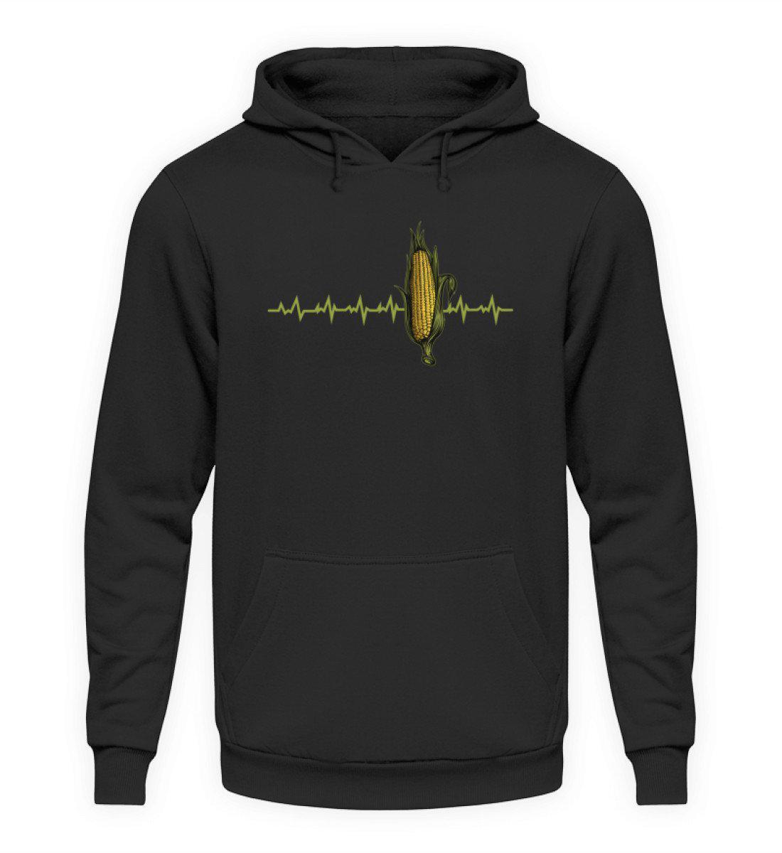 Mais Heartbeat · Unisex Kapuzenpullover Hoodie-Unisex Hoodie-Jet Black-L-Agrarstarz
