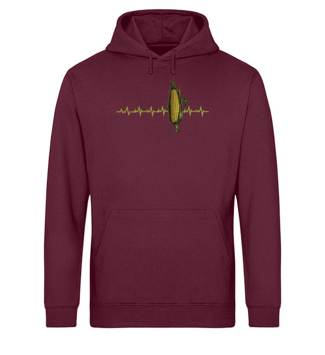 Mais Heartbeat · Unisex Organic Hoodie-Drummer Hoodie ST/ST-Burgundy-XS-Agrarstarz