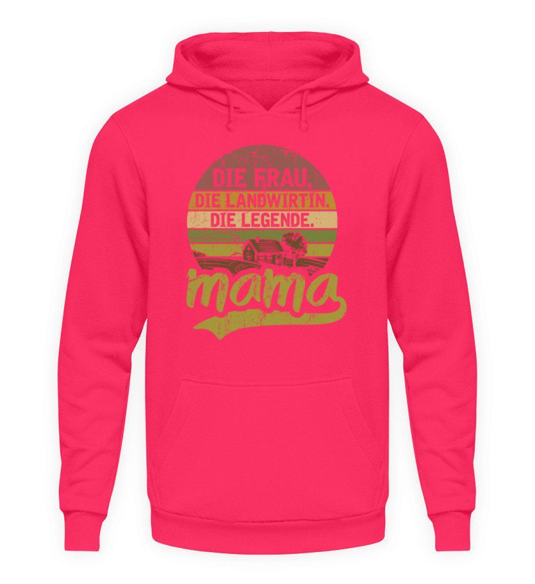 Mama Legende Retro · Unisex Kapuzenpullover Hoodie-Unisex Hoodie-Hot Pink-L-Agrarstarz