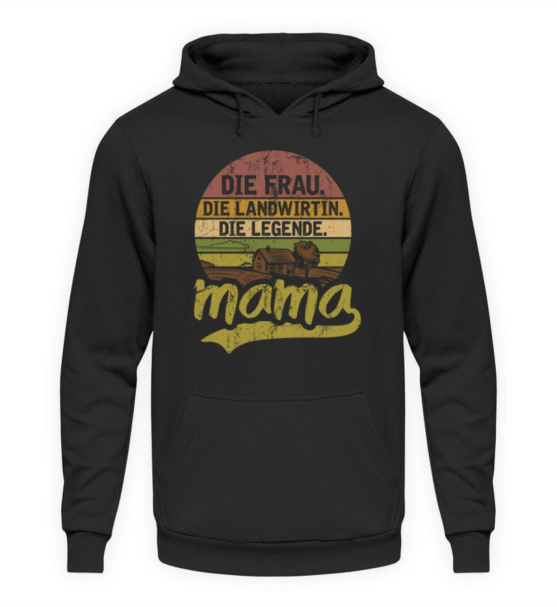 Mama Legende Retro · Unisex Kapuzenpullover Hoodie-Unisex Hoodie-Jet Black-L-Agrarstarz