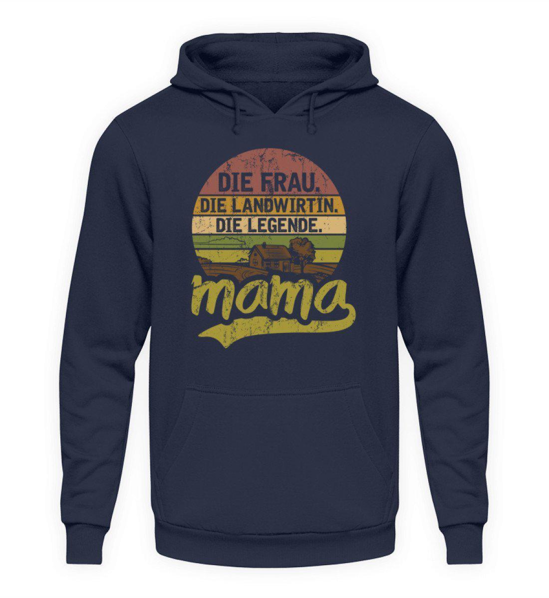 Mama Legende Retro · Unisex Kapuzenpullover Hoodie-Unisex Hoodie-Oxford Navy-L-Agrarstarz