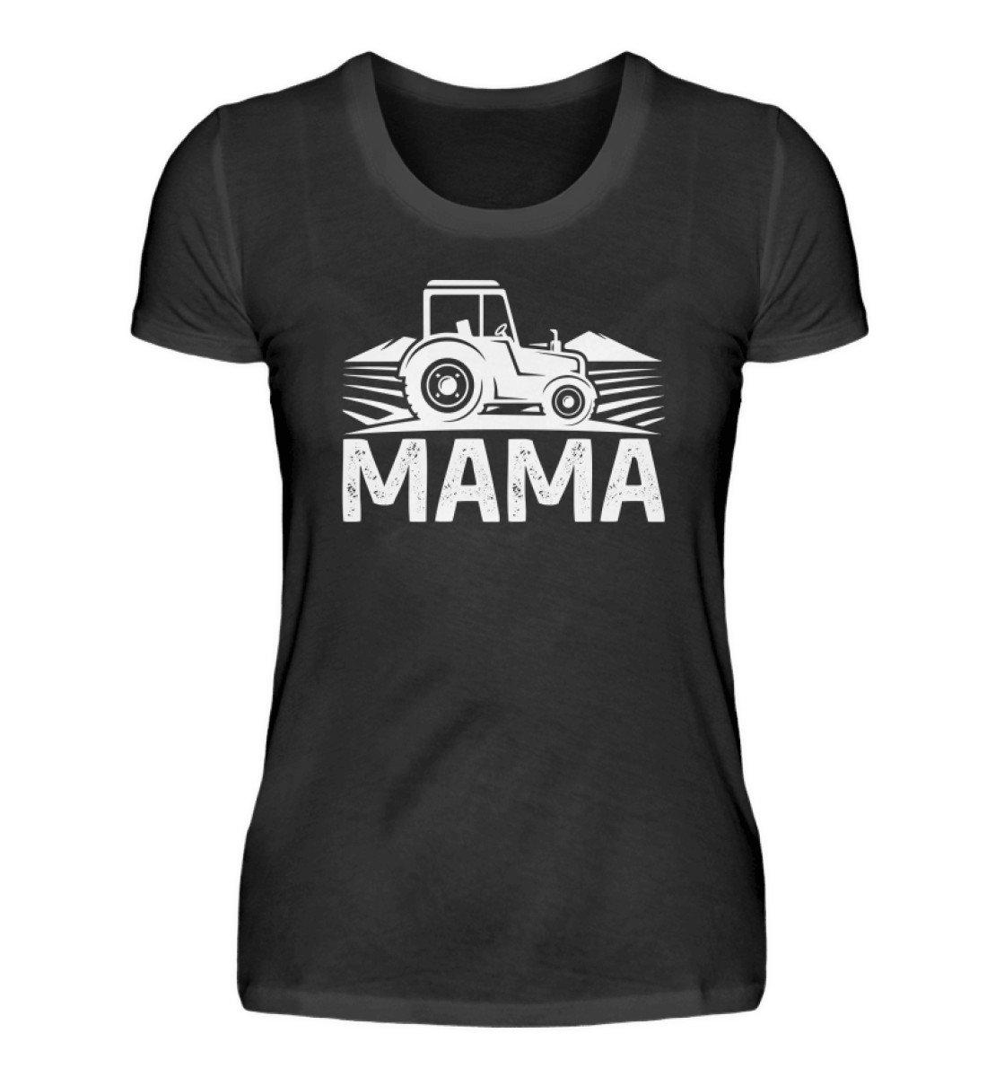 Mama Traktor · Damen T-Shirt-Damen Basic T-Shirt-Black-S-Agrarstarz