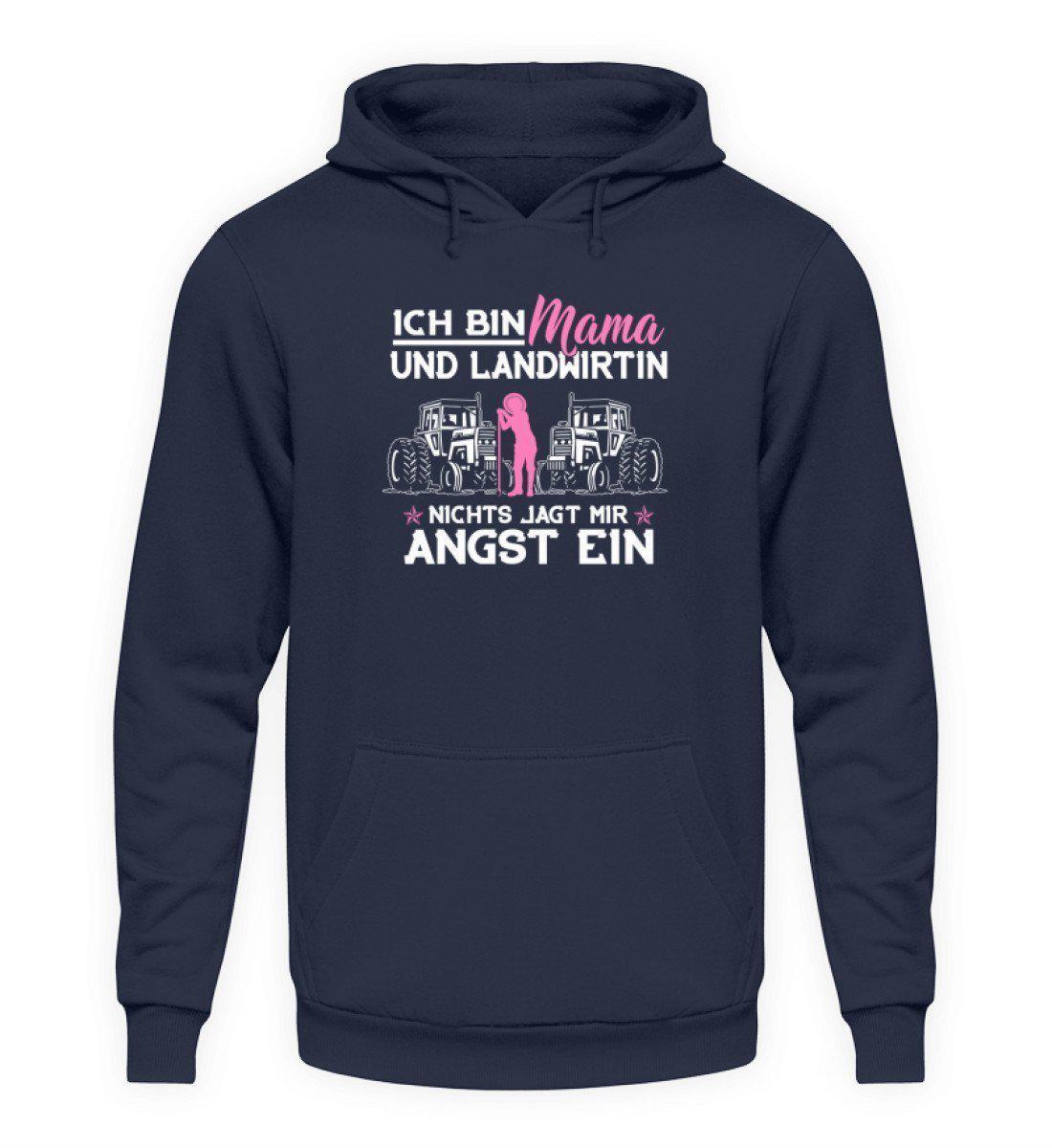 Mama und Landwirtin · Unisex Kapuzenpullover Hoodie-Unisex Hoodie-Oxford Navy-L-Agrarstarz