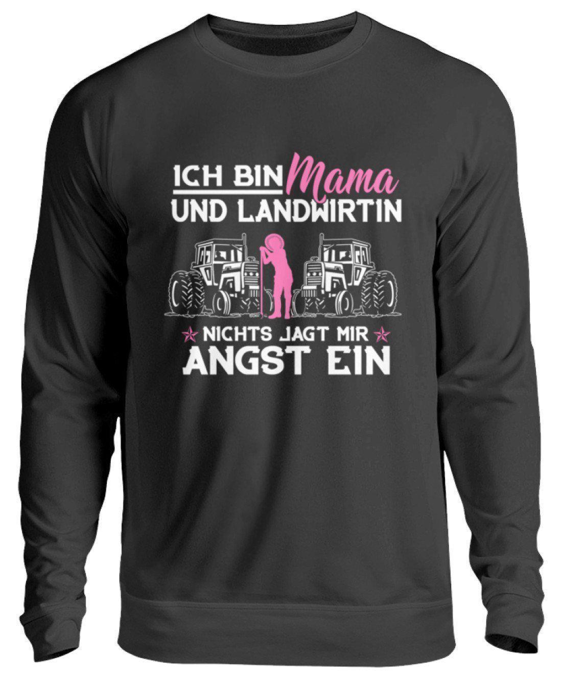 Mama und Landwirtin · Unisex Sweatshirt Pullover-Unisex Sweatshirt-Jet Black-S-Agrarstarz