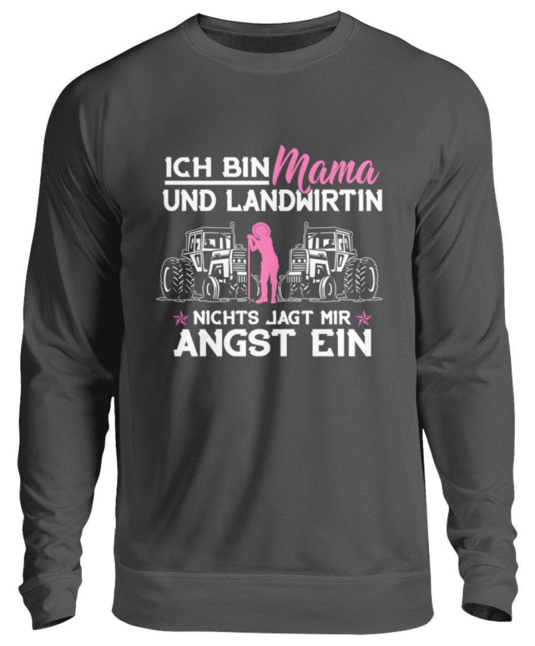 Mama und Landwirtin · Unisex Sweatshirt Pullover-Unisex Sweatshirt-Storm Grey (Solid)-S-Agrarstarz