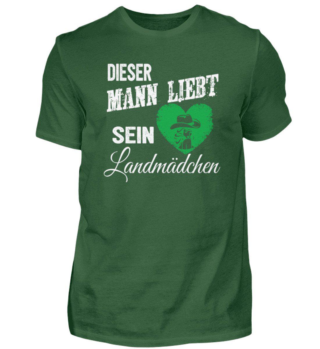 Mann liebt Landmädchen · Herren T-Shirt-Herren Basic T-Shirt-Bottle Green-S-Agrarstarz