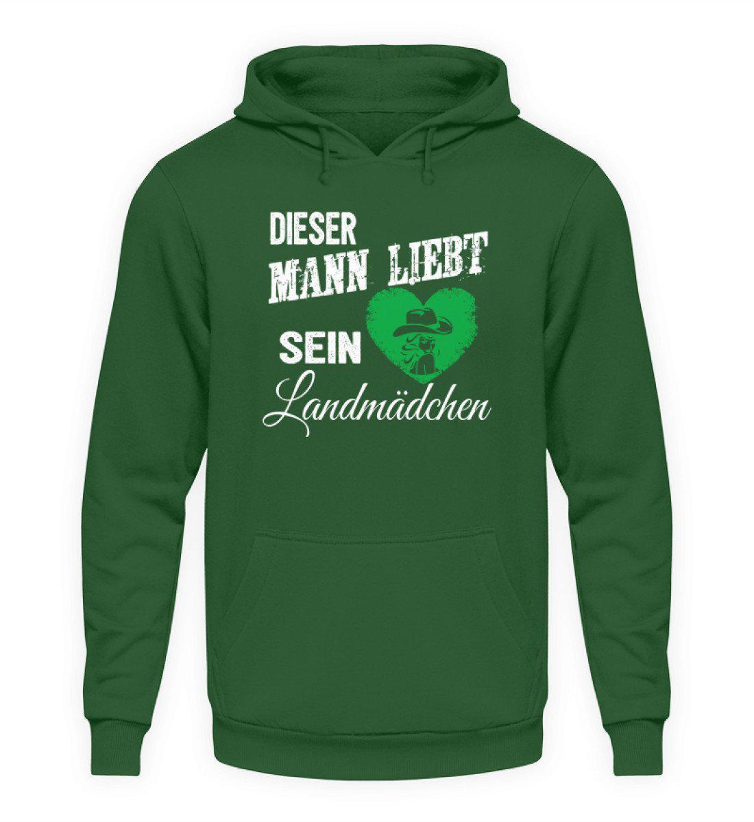 Mann liebt Landmädchen · Unisex Kapuzenpullover Hoodie-Unisex Hoodie-Bottle Green-L-Agrarstarz
