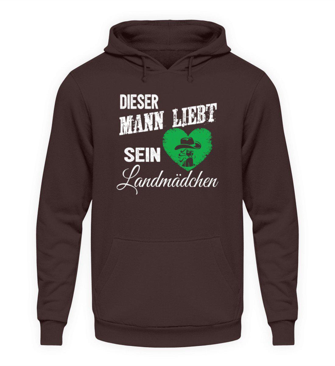 Mann liebt Landmädchen · Unisex Kapuzenpullover Hoodie-Unisex Hoodie-Hot Chocolate-L-Agrarstarz