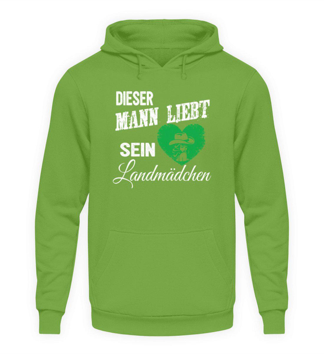 Mann liebt Landmädchen · Unisex Kapuzenpullover Hoodie-Unisex Hoodie-LimeGreen-L-Agrarstarz