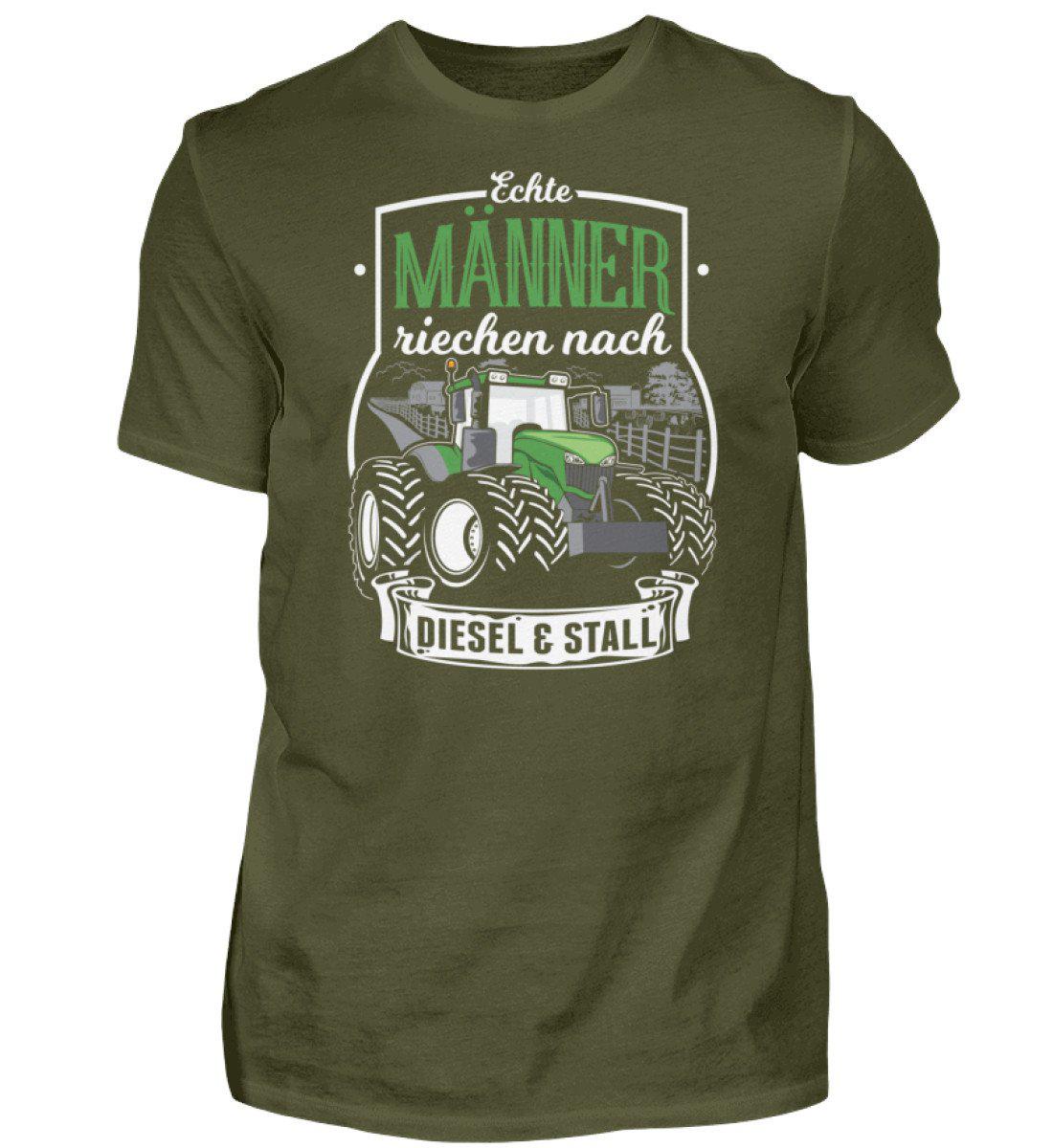 Männer Diesel und Stall · Herren T-Shirt-Herren Basic T-Shirt-Urban Khaki-S-Agrarstarz