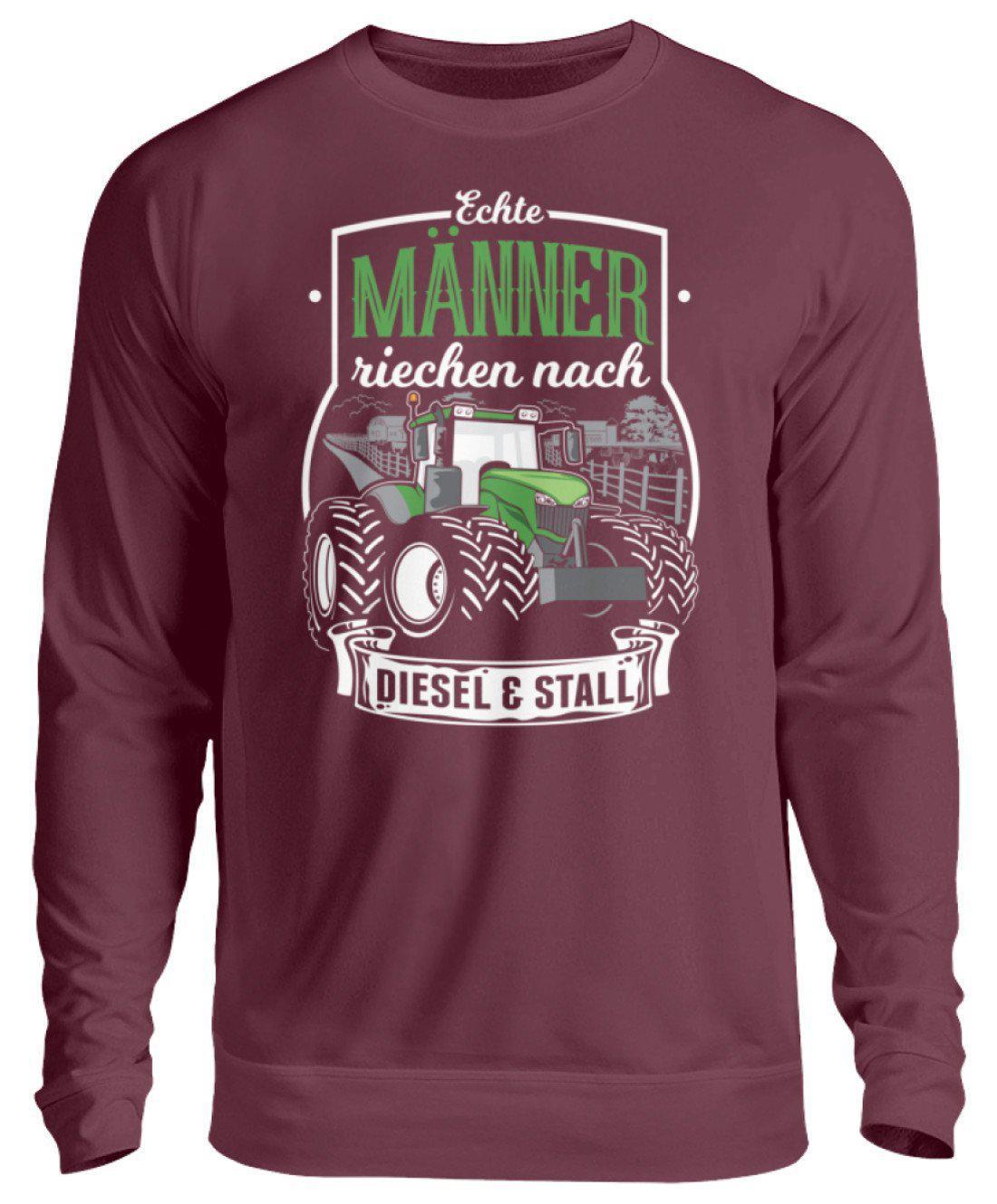 Männer Diesel und Stall · Unisex Sweatshirt Pullover-Unisex Sweatshirt-Burgundy-S-Agrarstarz