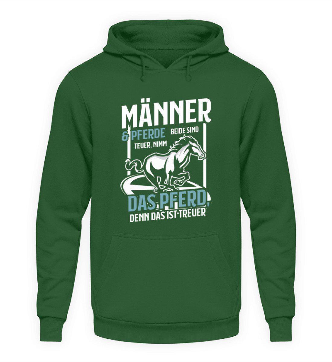 Männer und Pferde teuer · Unisex Kapuzenpullover Hoodie-Unisex Hoodie-Bottle Green-S-Agrarstarz