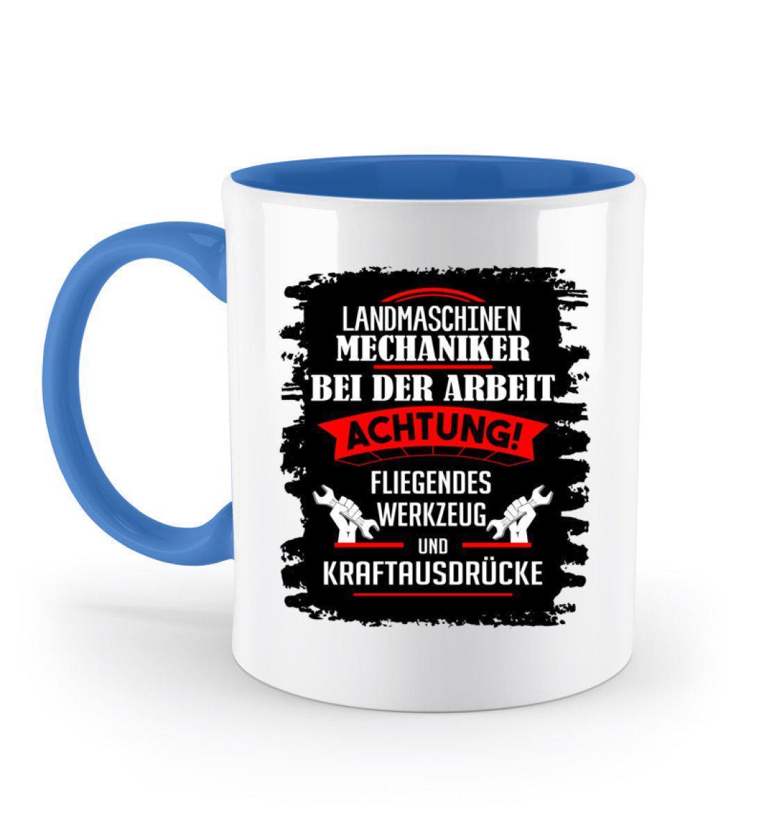 Mechaniker Kraftausdrücke · Keramik Tasse zweifarbig-Keramik Tasse Zweifarbig-Blue-330ml-Agrarstarz