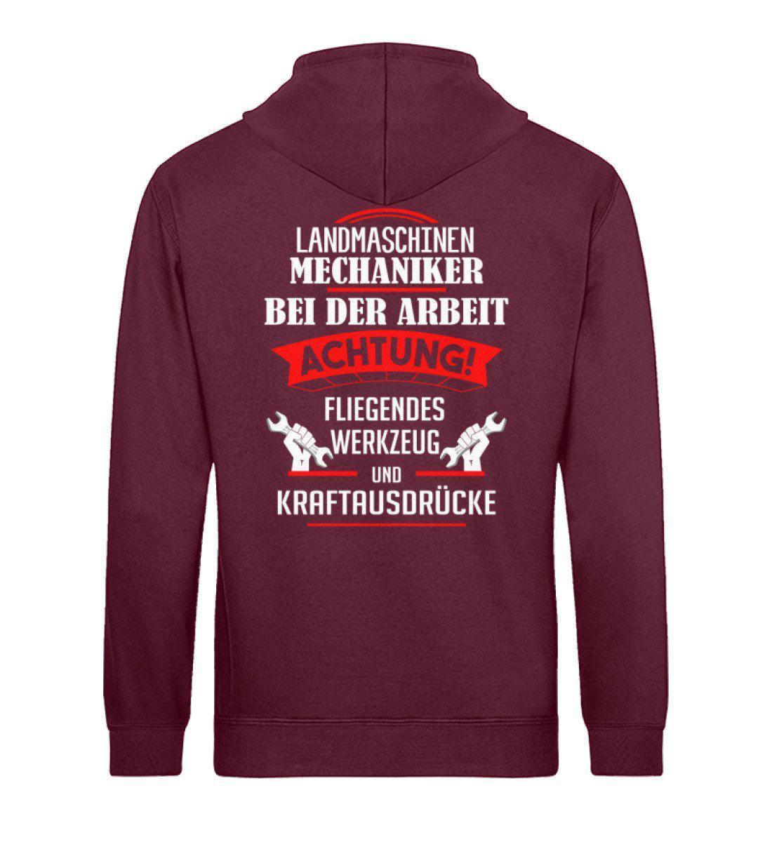 Mechaniker Kraftausdrücke · Unisex Organic Hoodie-Drummer Hoodie ST/ST-Burgundy-XS-Agrarstarz