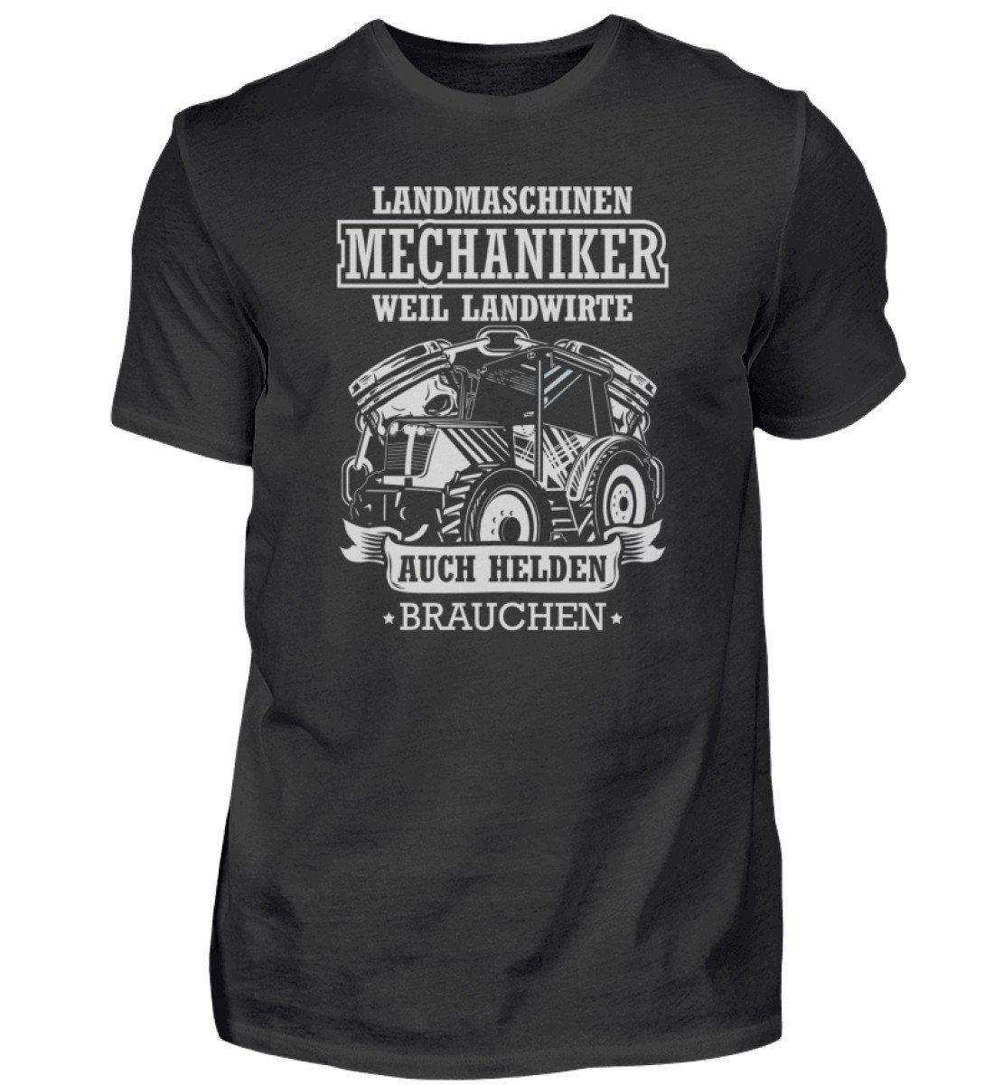 Mechaniker Landwirte Helden - Herren Shirt-Herren Basic T-Shirt-Black-S-Agrarstarz