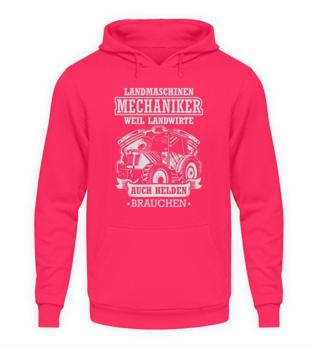 Mechaniker Landwirte Helden · Unisex Kapuzenpullover Hoodie-Unisex Hoodie-Hot Pink-L-Agrarstarz