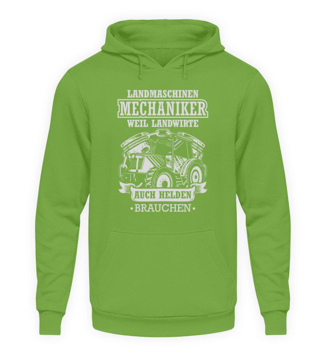 Mechaniker Landwirte Helden · Unisex Kapuzenpullover Hoodie-Unisex Hoodie-LimeGreen-L-Agrarstarz