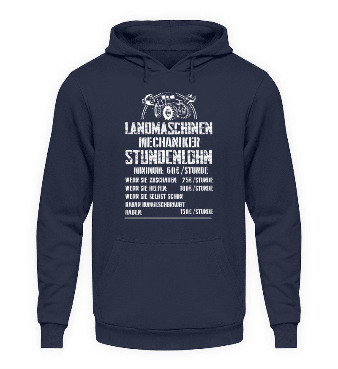 Mechaniker Stundenlohn · Unisex Kapuzenpullover Hoodie-Unisex Hoodie-Oxford Navy-L-Agrarstarz