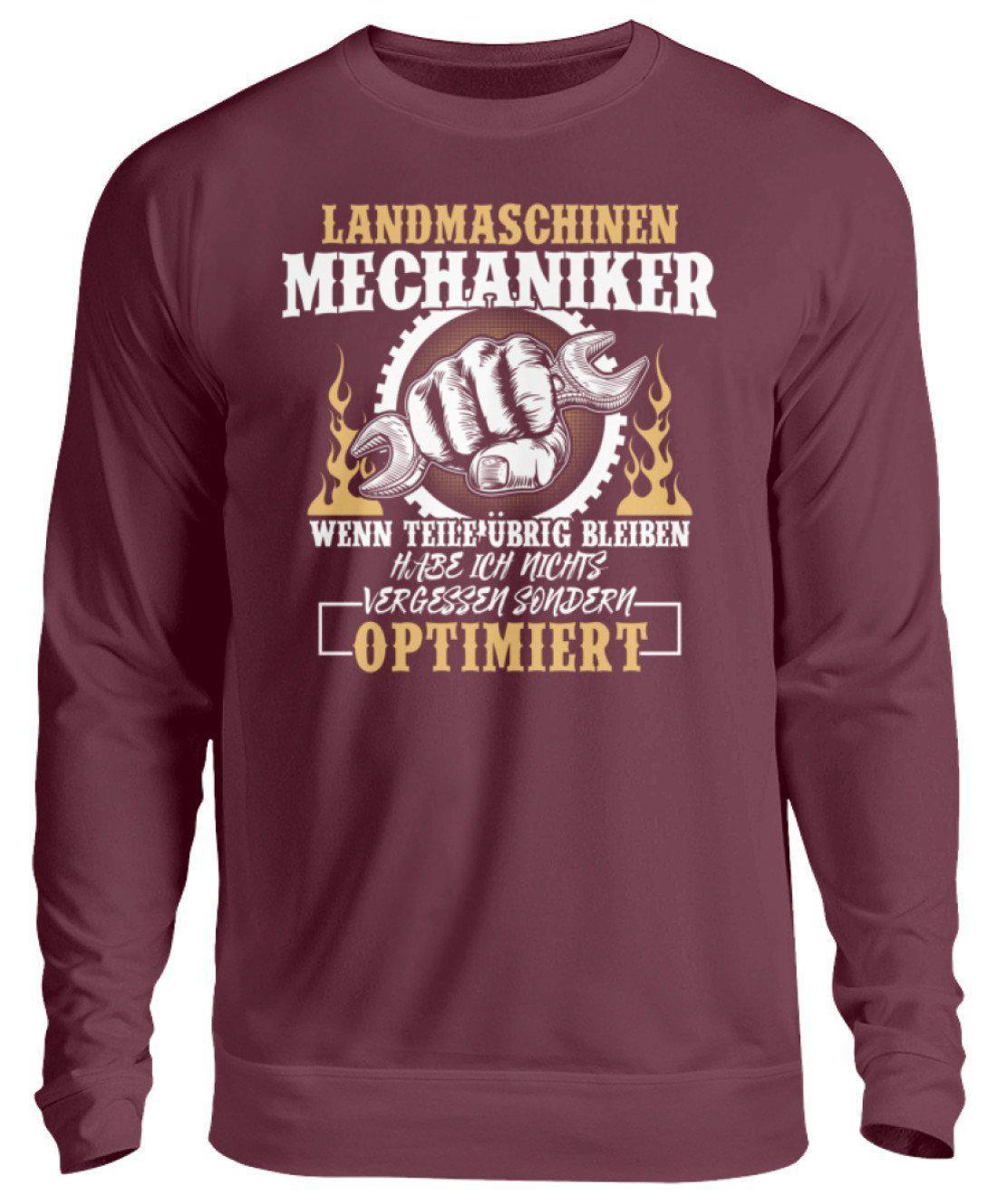 Mechaniker Teile optimiert · Unisex Sweatshirt Pullover-Unisex Sweatshirt-Burgundy-S-Agrarstarz