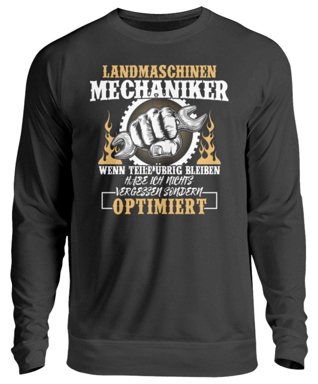 Mechaniker Teile optimiert · Unisex Sweatshirt Pullover-Unisex Sweatshirt-Jet Black-S-Agrarstarz