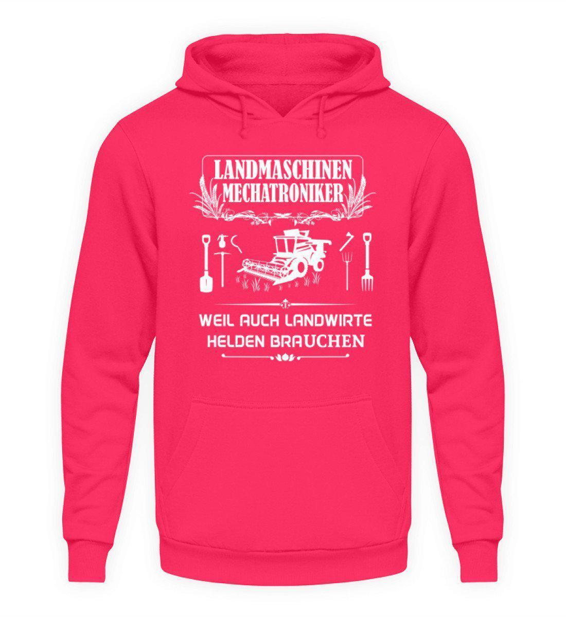 Mechatroniker Landwirte Helden · Unisex Kapuzenpullover Hoodie-Unisex Hoodie-Hot Pink-L-Agrarstarz