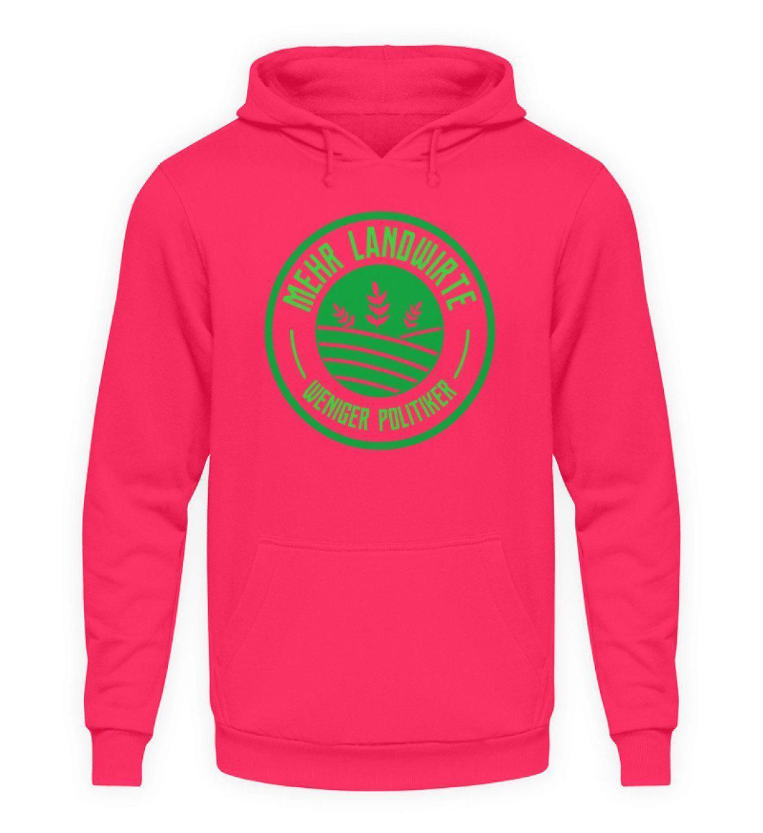 Mehr Landwirte · Unisex Kapuzenpullover Hoodie-Unisex Hoodie-Hot Pink-L-Agrarstarz