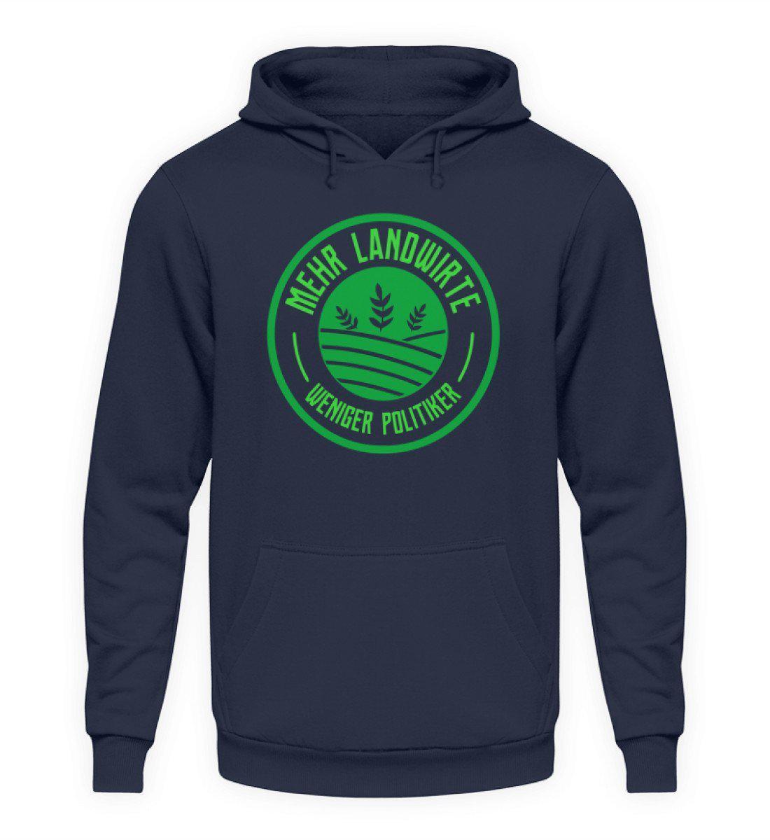 Mehr Landwirte · Unisex Kapuzenpullover Hoodie-Unisex Hoodie-Oxford Navy-L-Agrarstarz