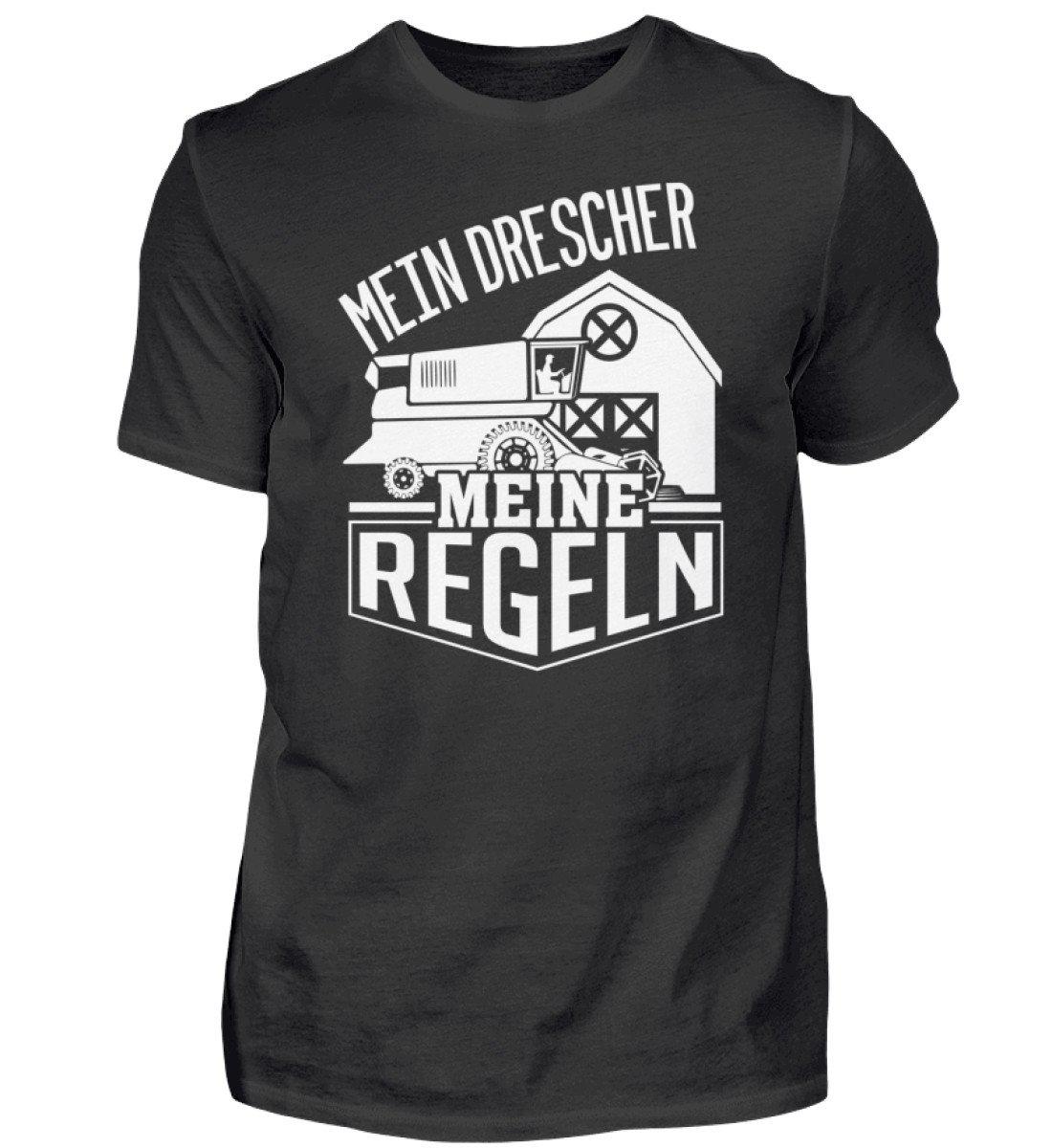 Mein Drescher meine Regeln · Herren T-Shirt-Herren Basic T-Shirt-Black-S-Agrarstarz