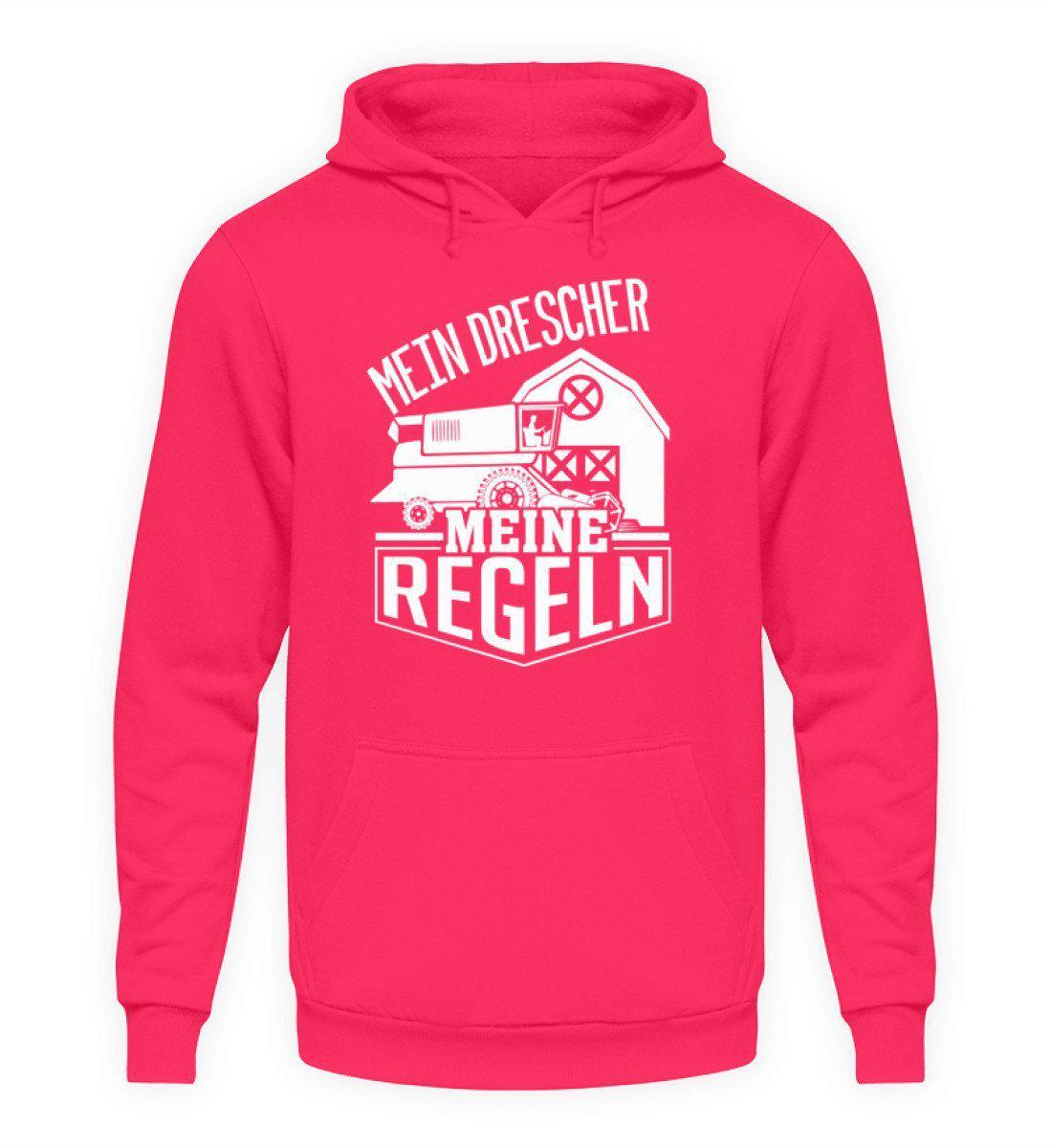 Mein Drescher meine Regeln · Unisex Kapuzenpullover Hoodie-Unisex Hoodie-Hot Pink-L-Agrarstarz