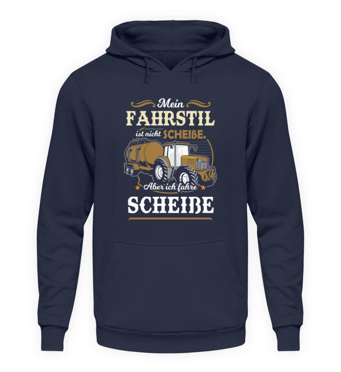 Mein Fahrstil ist nicht · Unisex Kapuzenpullover Hoodie-Unisex Hoodie-Oxford Navy-S-Agrarstarz