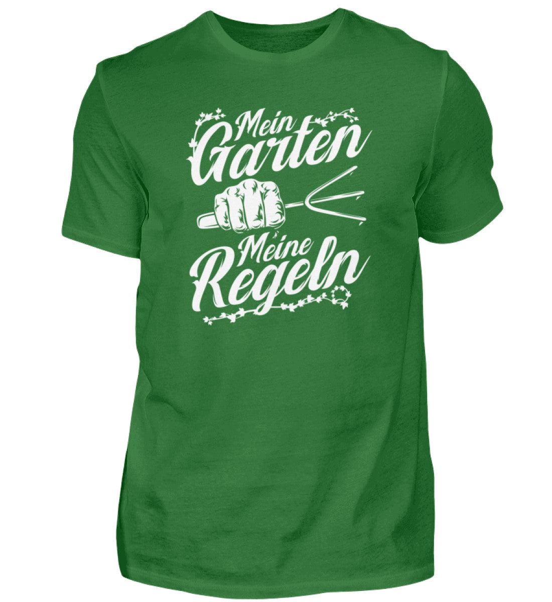 Mein Garten meine Regeln · Herren T-Shirt-Herren Basic T-Shirt-Kelly Green-S-Agrarstarz
