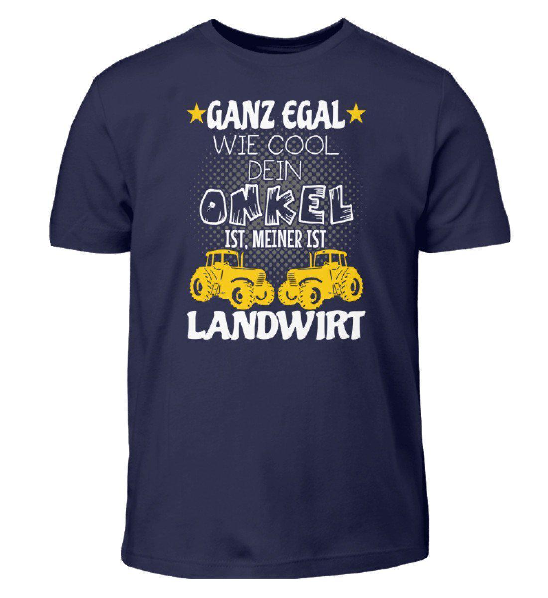 Mein Onkel ist Landwirt · Kinder T-Shirt-Kinder T-Shirt-Navy-12/14 (152/164)-Agrarstarz