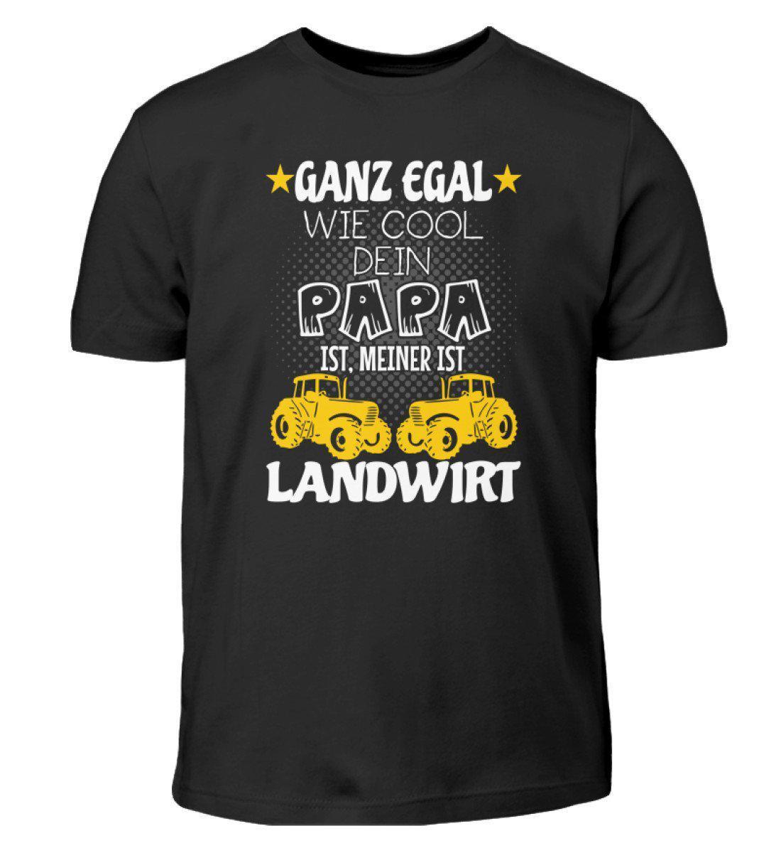Mein Papa ist Landwirt · Kinder T-Shirt-Kinder T-Shirt-Black-12/14 (152/164)-Agrarstarz